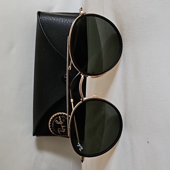 Authentic Ray-Ban Round Double Bridge Sunglasses - Picture 7 of 11